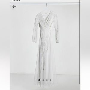 Frock and Frill White Maxi Dress